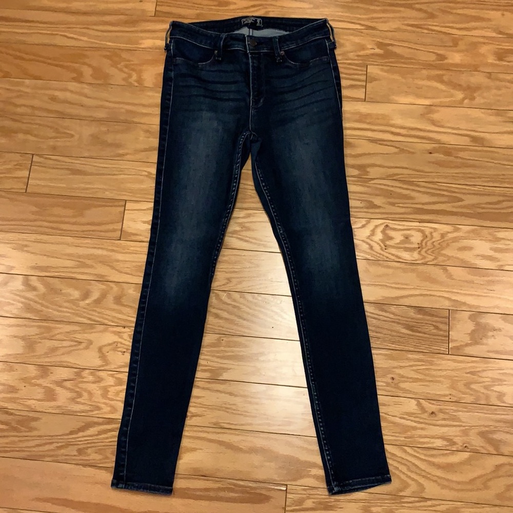 Abercrombie Harper Jean Legging - Dark Wash - Picture 4 of 6